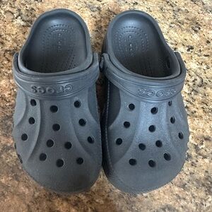 Kids black crocs size 11